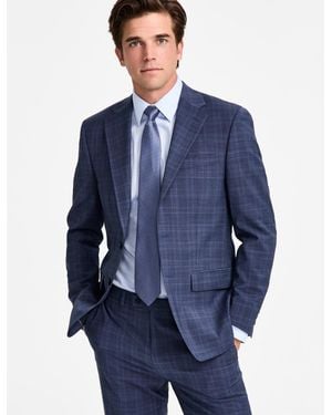 Calvin Klein Slim-fit Wool-blend Suit Jacket - Blue