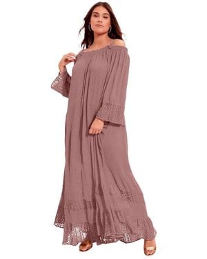 June + Vie June + Vie June + Vie Off-the-shoulder Maxi Dress - Pink