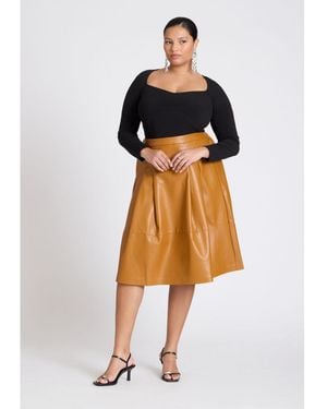 Eloquii faux leather skirt hot sale