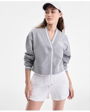 ID Ideology Graphic Fleece Cardigan - Gray