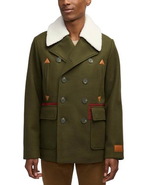 Scotch & Soda Izak Double Breasted Peacoat - Green