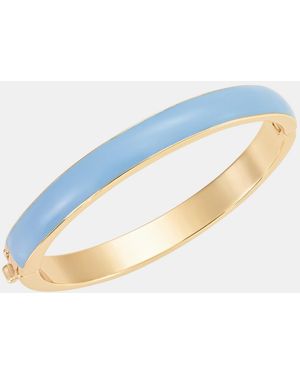 On 34th Color Inlay Bangle Bracelet - Blue