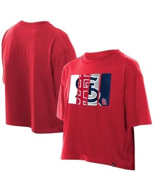 KTZ St. Louis Cardinals Boxy Foil Logo T-shirt - Red