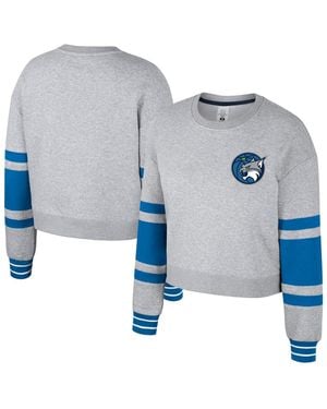 Stadium Essentials And Minnesota Lynx Cropped Pullover Sweatshirt - Blue