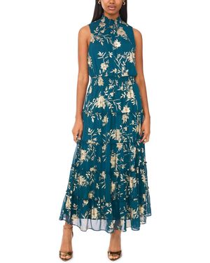 msk green dress Tonal Fringe Trim Knit Sheath Dress Fresh Mint / XXL main image 0