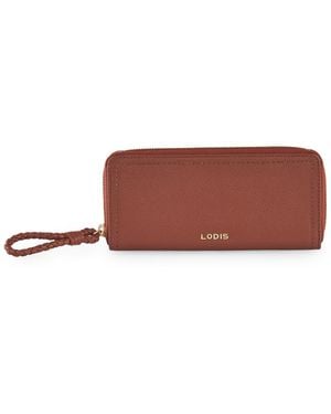 Lodis Isabella Accordian Zip Around Wallet - Brown