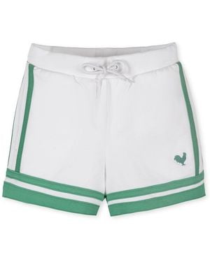 Hope & Henry Girls Pull-on Organic French Terry Shorts - Green