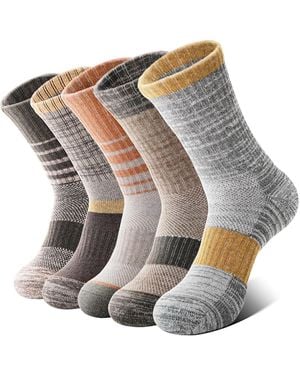Peneyon Merino Wool-blend Cushioned Crew Socks - Gray