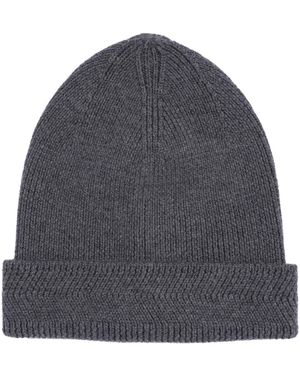 Alfani Merino Wool Ribbed Beanie - Gray