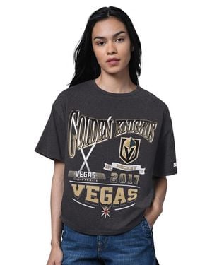 Starter Vegas Golden Knights Oversized Hall Of Fame T-shirt - Black