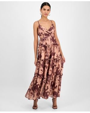Rachel Roy Chloe Floral-chiffon Tiered Maxi Dress