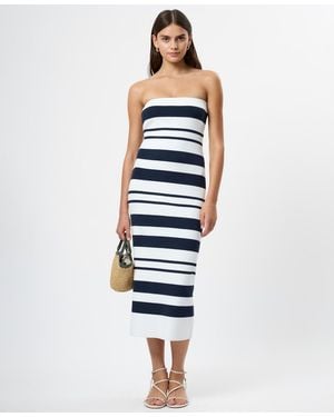 French Connection Strapless Pull-on Bodycon Dress - Blue