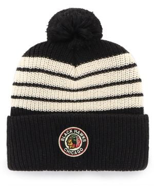 '47 Chicago Hawks Old Time Hockey Barn Cuffed - Black
