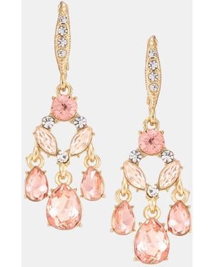 Givenchy Crystal Chandelier Earrings - Pink