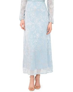 Msk Column Maxi Skirt - Blue