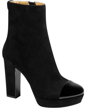 Donna Karan Sullivan Platform Booties - Black
