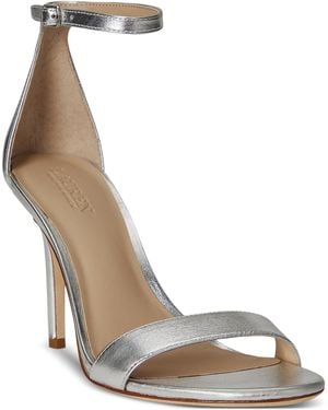 Ralph Lauren Allie Ankle-strap Dress Sandals - Metallic
