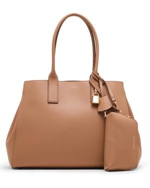 Anne Klein 3 Piece Work Tote Bag Gift Set - Brown