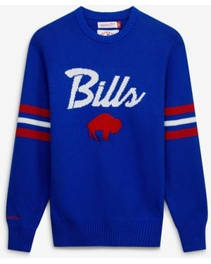 Mitchell & Ness Mitchell Ness Buffalo Bills Head Coach Sweater - Blue