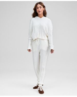 And Now This Cable-knit jogger Pants - White