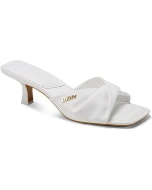 DKNY Jolaine Twist Sandals - White