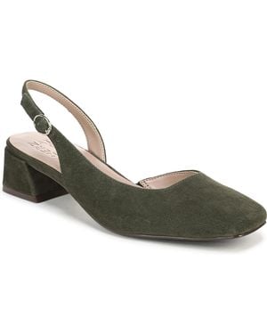 Naturalizer Jayla Mid-heel Square Toe Slingback Pumps - Green
