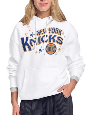 Starter New York Knicks Fireworks Fleece Hoodie - Gray