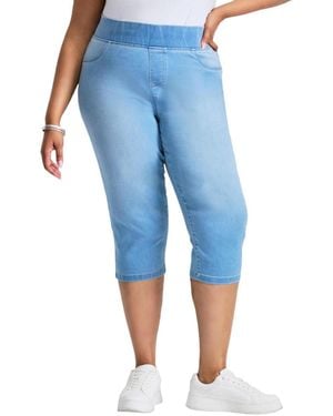 Avenue Butter Denim Pull On Crop Jean - Blue