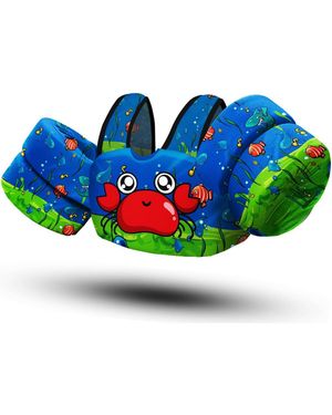 Aofar Floatiess Swim Vest Kids Arm Wings Toddler Pool Safety Jacket - Blue