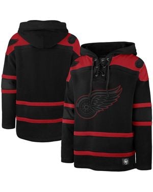 '47 Detroit Red Wings Fall Color Pop Lacer Hoodie - Black