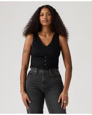 Levi's Teagan Mini Eyelet Blouse - Black