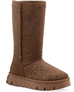 White Mountain Tripp Faux Fur Tall Shaft Boot - Brown