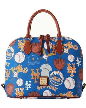 Dooney & Bourke New York Mets Game Day Zip Zip Satchel - Blue