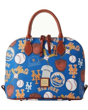 Dooney & Bourke New York Mets Game Day Zip Zip Satchel - Blue