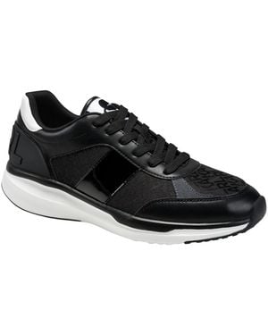 KARL LAGERFELD Gerald Round Toe Sneakers - Black