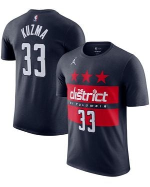 Nike Kyle Kuzma Washington Wizards Statement Edition Name Number T-shirt - Blue