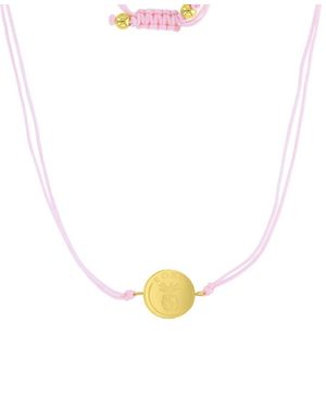 Roxy Waterproof Yellow Pineapple Beads Adjustable Necklace - White