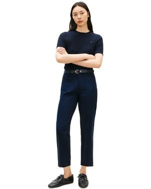 Tommy Hilfiger Twill Patch Pocket Chinos Pants - Blue
