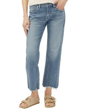 Silver Jeans Co. Suki Mid-rise Wide-leg Curvy-fit Jeans - Blue
