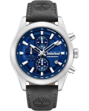 Timberland Chronograph Ashmont Sport Leather Watch 44mm - Gray