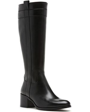 La Canadienne Announce City Dry Suede Zipper Boots - Black