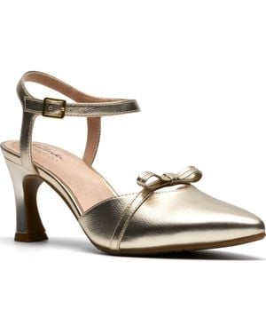 Clarks Tammitha Bar Stiletto Heel Dress Pumps - Metallic