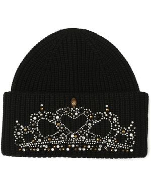 Kurt Geiger Tiara Pull-on Beanie Hat - Black