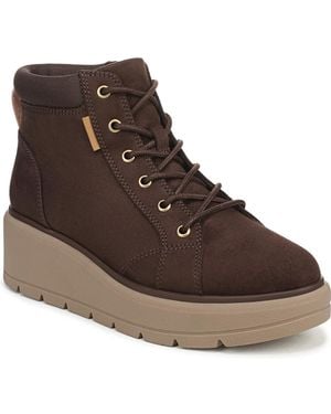 Dr. Scholls Nice Day Max Alpine Wedge Water Resistant Booties - Brown