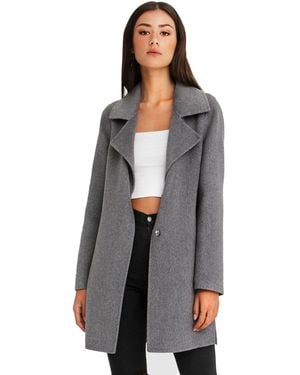 Belle & Bloom Ex-boyfriend Wool Blend Oversized Jacket - Gray