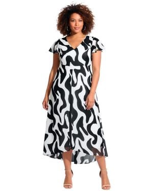 Avenue Plus Size Glam Jumpsuit - White