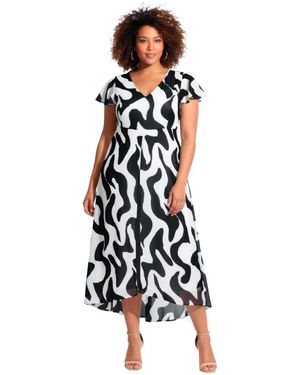 Avenue Plus Size Glam Jumpsuit - White