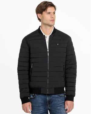 Guess Quilted Reversible Long-sleeve Jacket - Black
