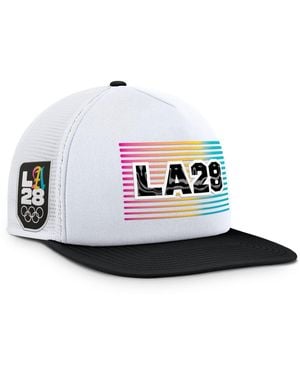 Fanatics White/black La28 Summer Olympics On Deck A-frame Trucker Adjustable Hat