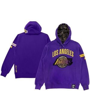 Two Hype And Nba X Los Angeles Lakers Culture & Hoops Heavyweight Pullover Hoodie - Purple